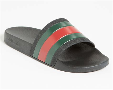 fake logo slide sandal gucci|gucci slides for sale.